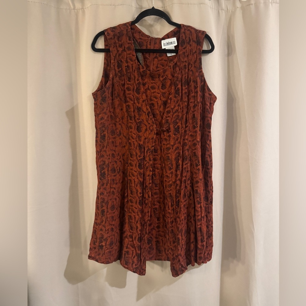 Women's Just In Thyme Sleeveless Rust Dress
